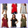 Chic Polyester Blend Round Neck Off-shoulder Batwing Sleeve T-shirt For Nightclub