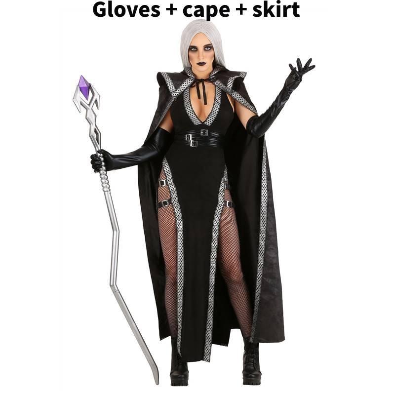 Witch Halloween Costume Cosplay Magic Sorceress Party Role Play Fashion Clothing