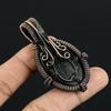 Nummite & Smoky Topaz  Pendant Gemstone Jewelry, 999 Copper Wire Wrapped Pendant, Gift For Women Handmade Pendant