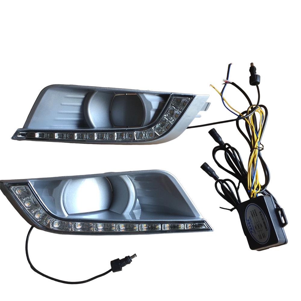 LED Daytime Running & Fog Light Kit for Ford Ranger T7 (2015-2018) with Turn Signal Integration