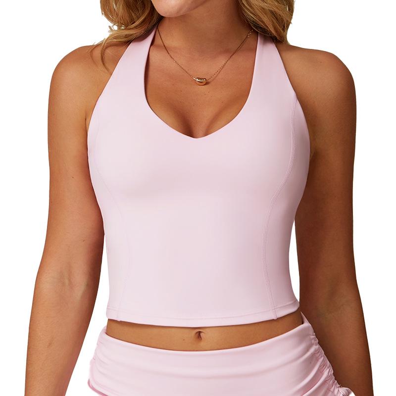 Women's Racerback Quick-Dry Yoga Vest - Bare Feel Shaping for Running & Fitness