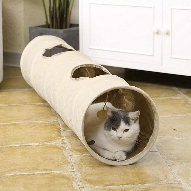 Cats Toys Tunnel Tube Tunnels Collapsible Kitten for Play Tent Interactive Toy Maze Cats House for Rabbit Small An