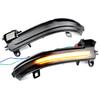 DYNAMIC YELLOW/SMOKED Turn Signal LED Side Mirror Lights For BMW 1-4 Series F20