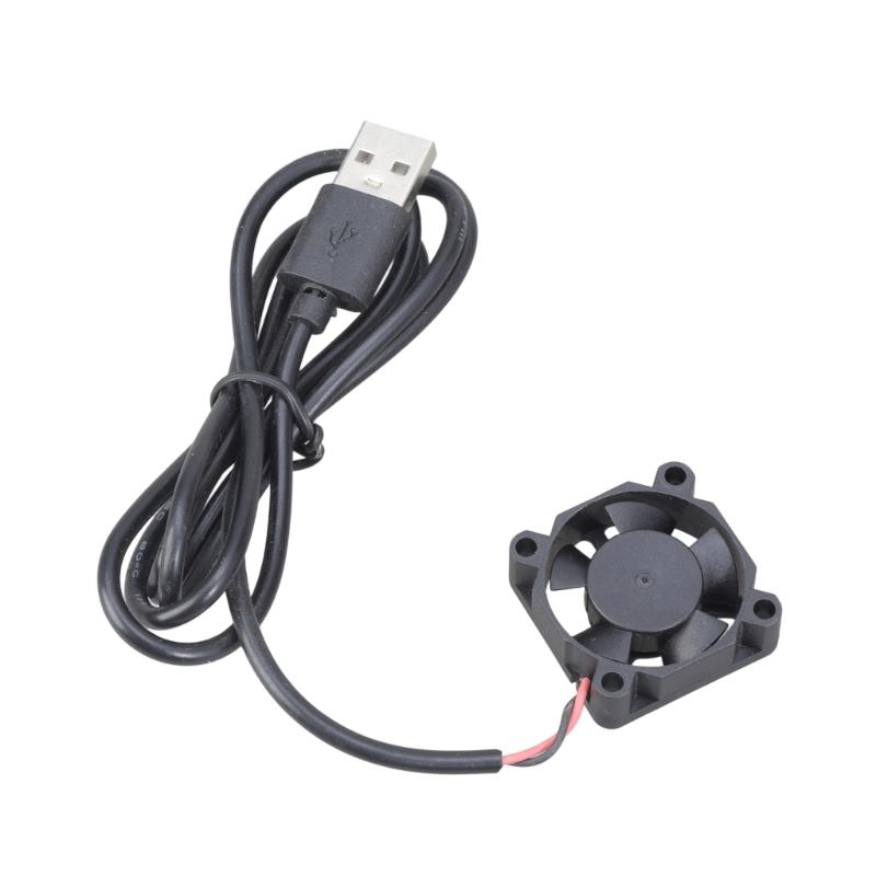 

Mini 30mm DC5V Brushless Cooling Fan USB Powered Sleeve Bearing For Electronics 1