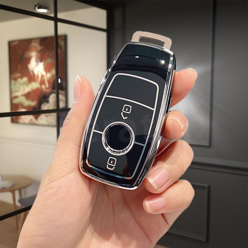 Shell Keychain Tpu Car Smart Key Cover Case For Mercedes Benz Cle W205 W213 W222 X167 W177 A C E S G Class Glc Cla Glb 200