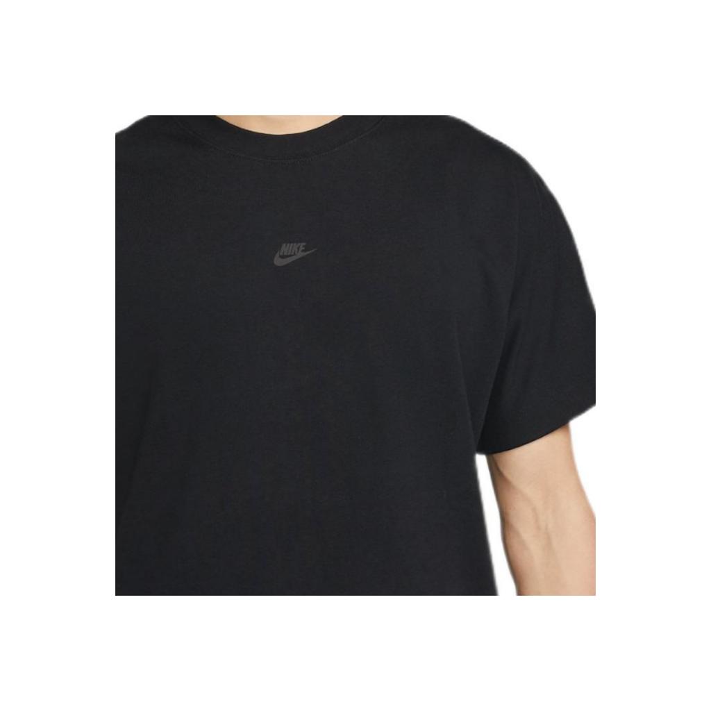 Nike Solid Color Logo Crew Neck T-Shirt Men Tops Black DD7019-010