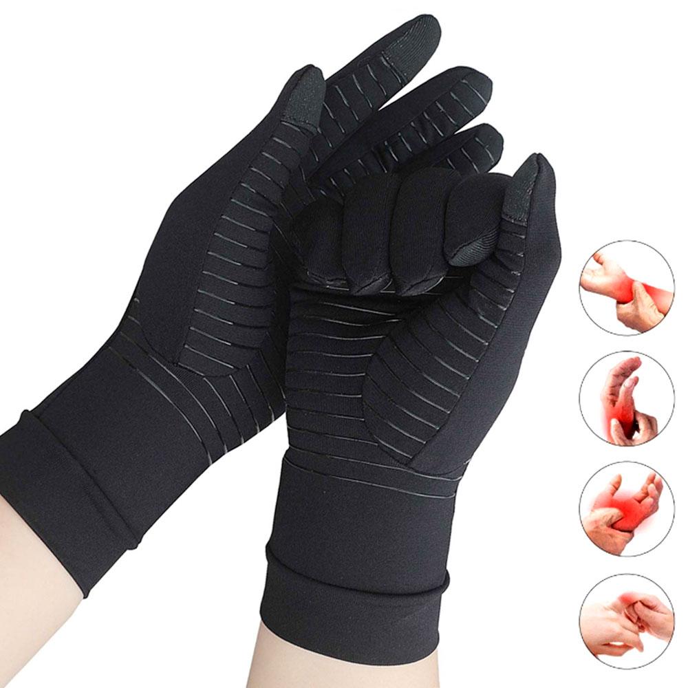 Copper Compression Arthritis Gloves Unisex Hand Pain Relief Support For Rheumatoid Osteoarthritis Carpal Tunnel