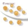 8mm 10mm Beads,Separators For Bracelets 18K Gold Plated Spacer Beads,Round Beads,DIY Jewelry Accessories,Necklace Findings