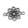 Filigree Diamond Shaped Connectors Ornate Multi Loop Links For Jewelry
