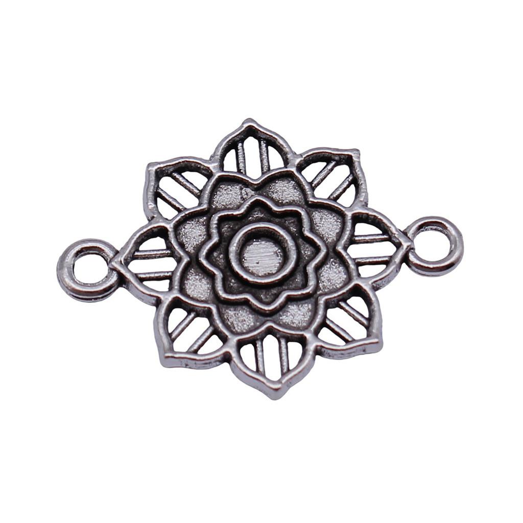 Filigree Diamond Shaped Connectors Ornate Multi Loop Links For Jewelry