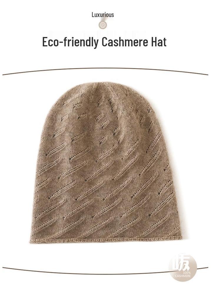 2025 Unisex Cashmere Knit Hat - Thick, Warm, Rolled Edge for Autumn/Winter