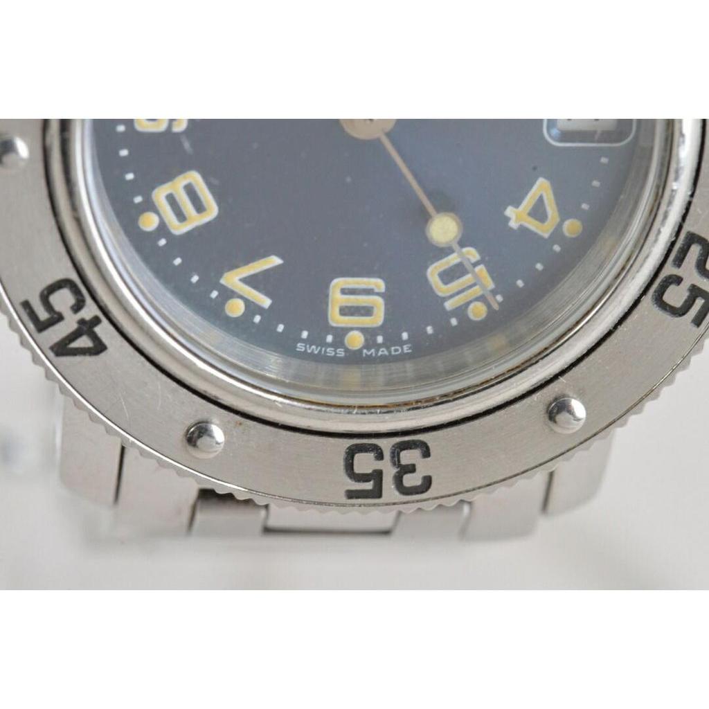 Used Hermes Watch Body/Silver Dial/Navy 1276550 Ladies
