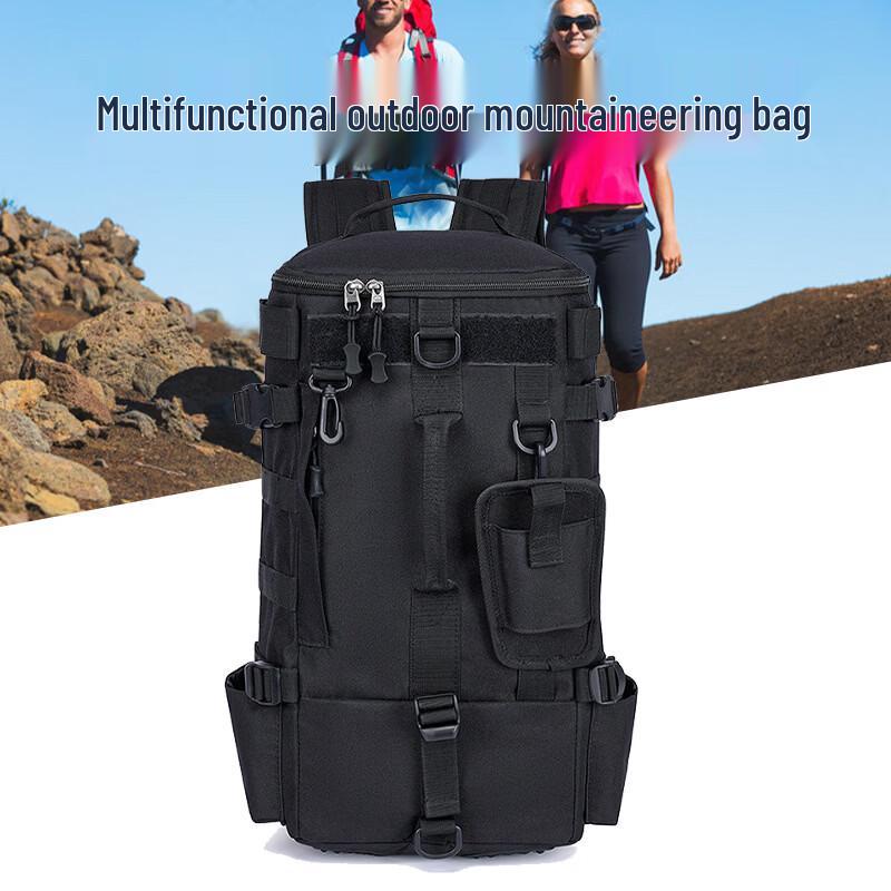 

HENGTOO Large Capacity Splash-Proof Fishing Backpack with Rod Holder 21x17x43cm