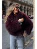 2025 Autumn/Winter European & American Style Women's Slim Fur Fleece Long Coat