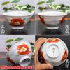 Waza no Kura: Stylish Kutani ware rice bowls, camellia design, ceramic, brand name, Japanese tableware, made in Japan