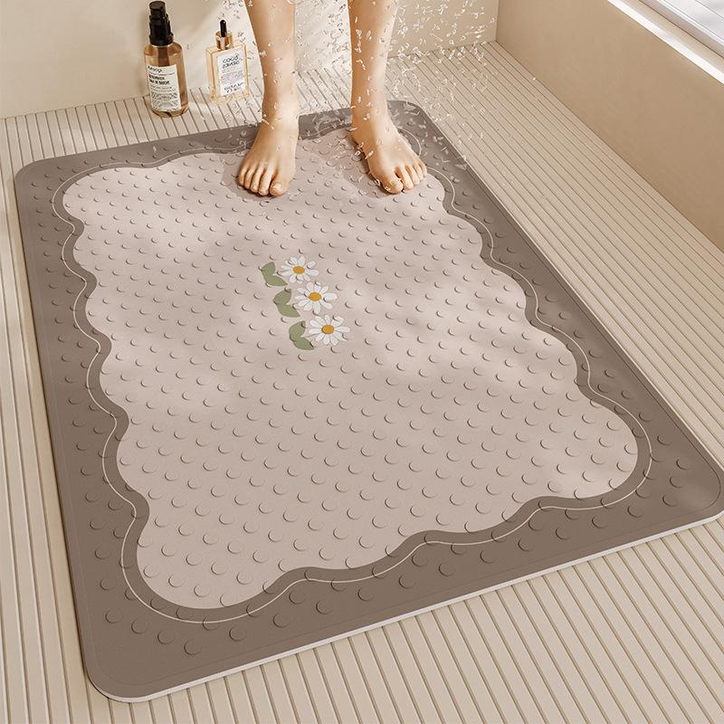 

Противоскользящий коврик на присоске для ванной комнаты и купания для детей, пожилых людей и беременных женщин Противоскользящий коврик на присоске для ванной комнаты и купания 40*70cm