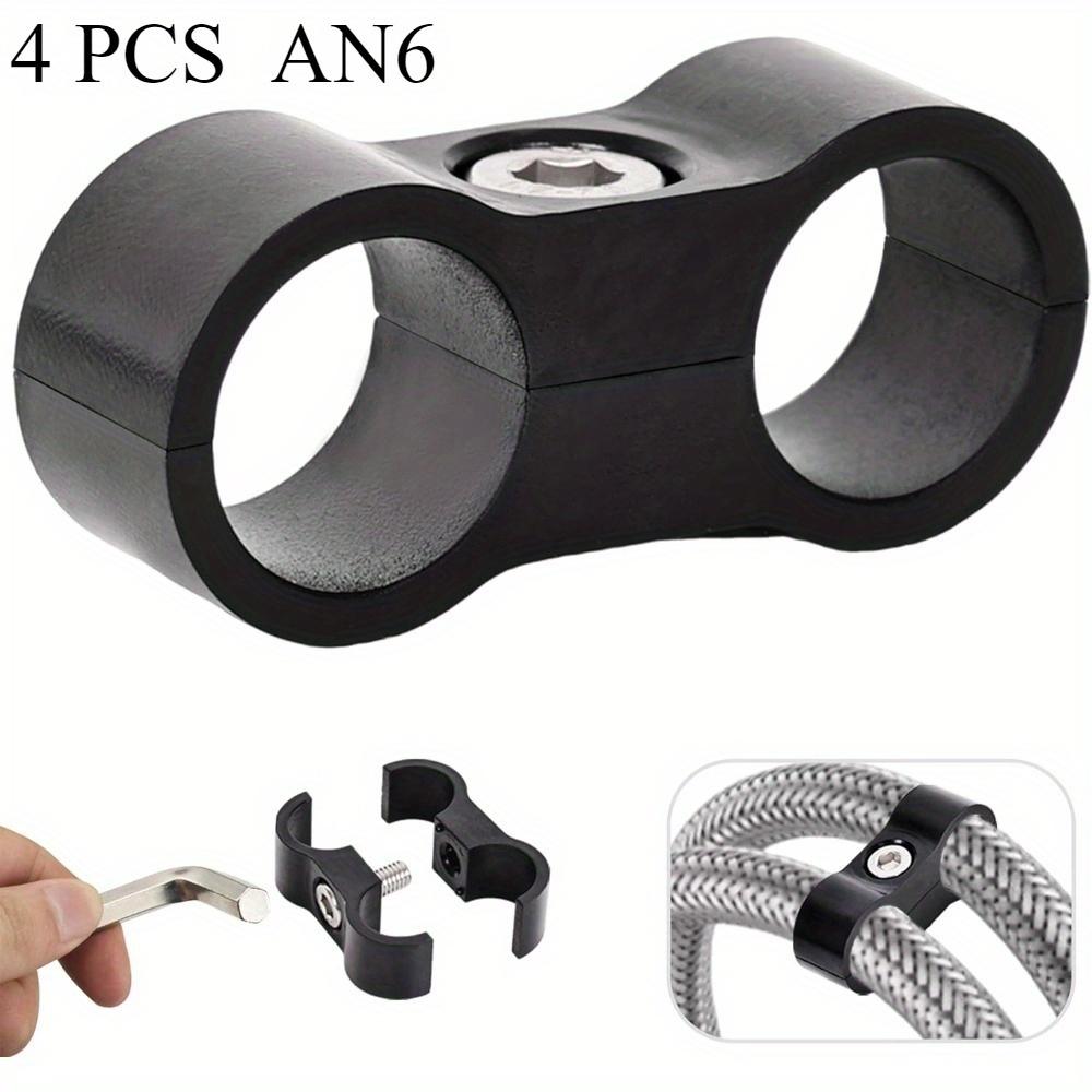 

Комплект из 4 хомутов-разделителей для шлангов, монтажные хомуты для топливопровода AN8 16,7 мм, подходят для топливопровода, маслопровода, тормозной магистрали ABS+PC 14.5 MM - AN6