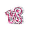100% Copper Metal 26 Letter Shiny Princess Pink Series Charm Bead Components Bead Components Compatible With Authentic Original Bracelets Do It
