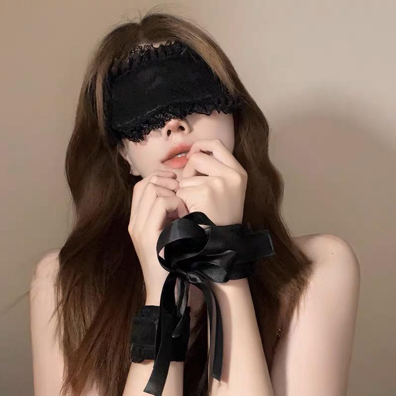 Masque pour les yeux en dentelle pour couples - Coquin, sexy et amusant