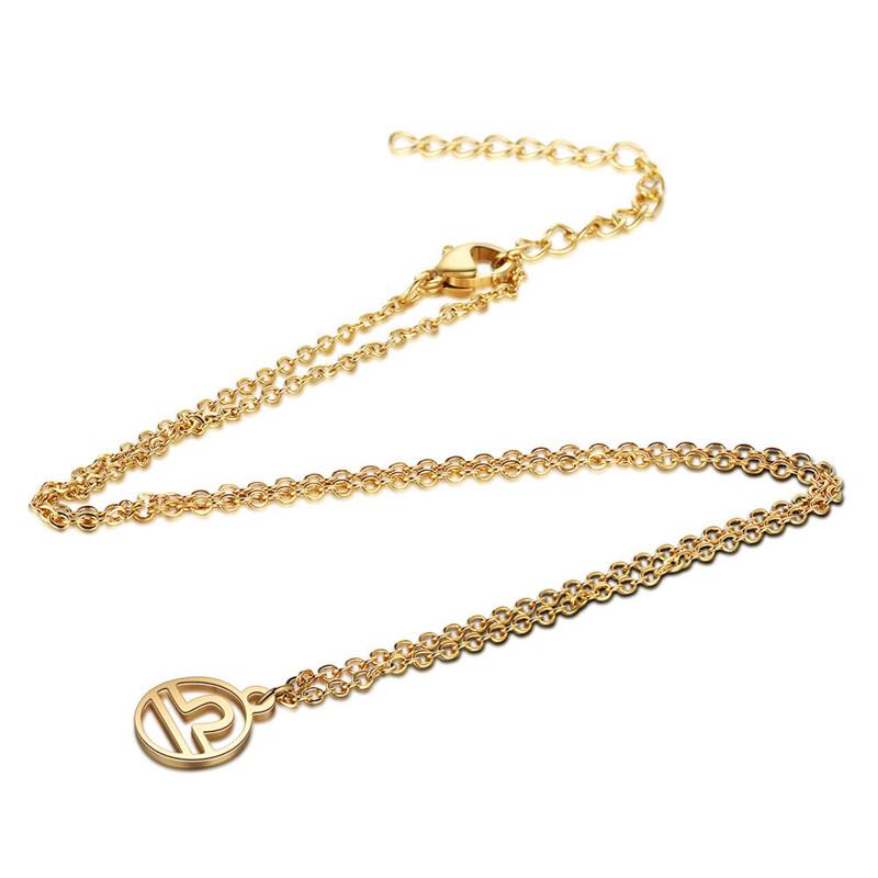 Simple Round 12 Zodiac Sign Necklaces for Men Women Classic Virgo Leo Libra Scorpio Sagittarius Pendant Necklace Birthday Gift