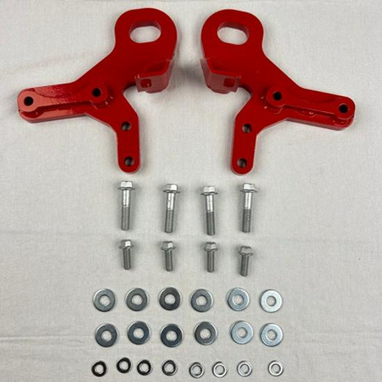 Cârlig de remorcare frontal ranforsat seria Toyota LC - Roșu/Negru