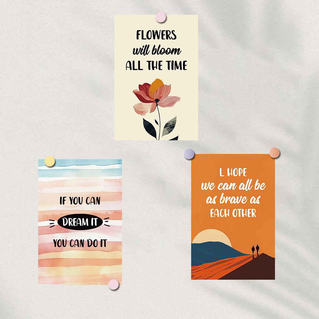 10PCS Incentive Card Poster Sticker Harajuku Room Casual Collocation Room Background Wall Decoration Aesthetic Kawaii Stickers