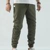 Four Seasons New Slim Casual Trousers Simple Leisure Pure Colour Spell Leather Trousers Micro Elastic Youth Popular Trousers