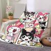 1pc Sanrio Cute Characters Themed Cartoon Blanket, Seasonal Home Decor Gift for Family and Friend, Soft Throw Blanket Perfect for Couch or Bed, Cute C