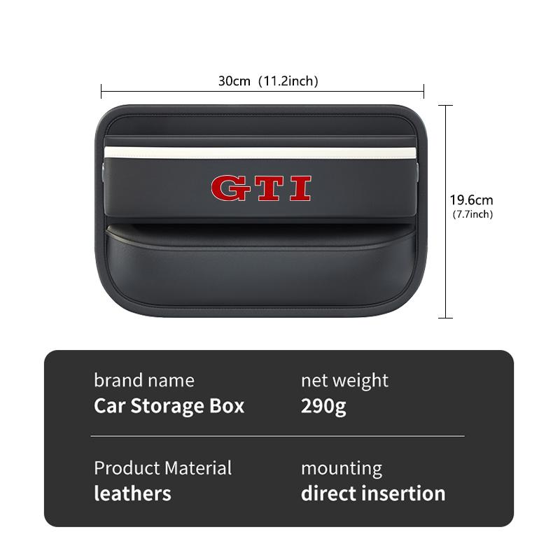 For Volkswagen VW Car Seat Srat Filler Wallet Phone Gap Slit Pocket Storag Box Jetta Golf4 5 6 Beetle CC B5 B6 B7 EOS GTI MK2 ze7