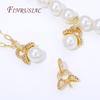 18K Gold Plated Bails Clasps with Pearl Mounting Accessories,Pendant Holder,Bail For Jewelry Making Supplies,Necklace Findings