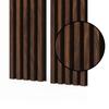 Acoustic Wall Panel Mebano PRO Walnut on Black Felt 2x 26,5x240 cm