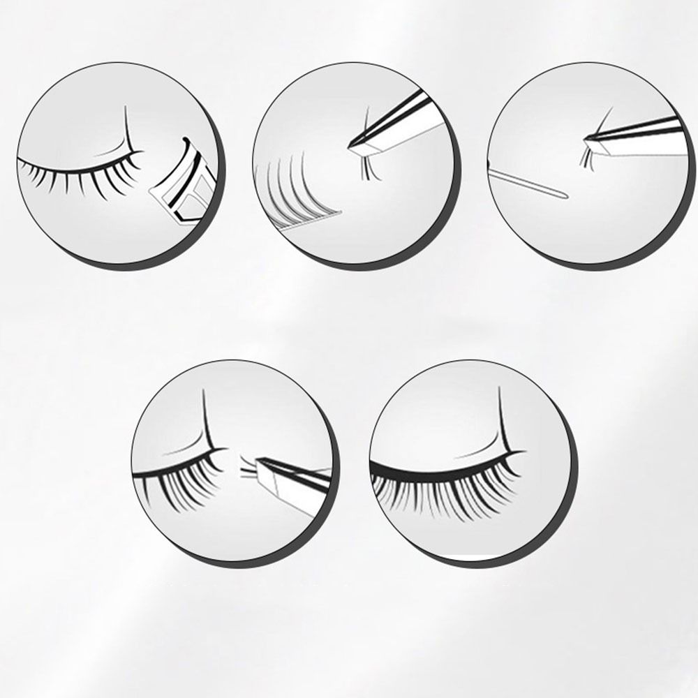 3 Pairs/set Mixed Styles False Eyelashes Set Instant Wool Eyelash Extensions False Eyelash  Women