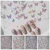 Nail Accessories Bronzing Butterfly Nail Decals White Stars Butterfly Nail Decorations  Nail Salon