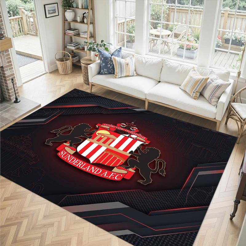 Sunderland Design Crystal Velvet Carpet Cozy Non?Slip Printed Rug For Bedroom Living Room Entrance