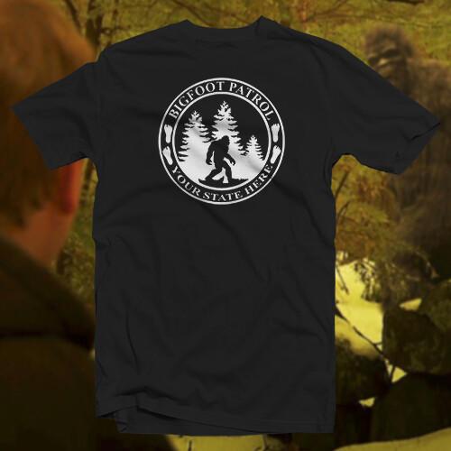 Bigfoot Patrol COTTON T-SHIRT Cryptid Paranormal Yeti Sasquatch Unisex T-Shirt XXXL