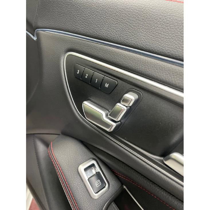 Car Seat Adjust Button Cover Sticker for Mercedes Benz  C E Class W204 W212 GLE W166 ML GL GLS Class