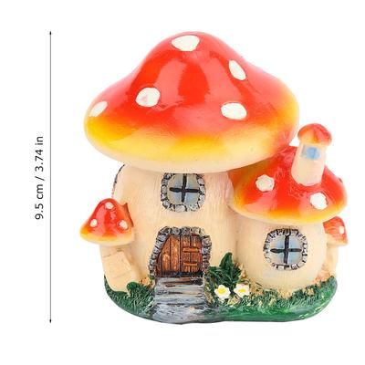 Miniature Plant Pots NaFairy   Resin Mushroom House Garden Ornament