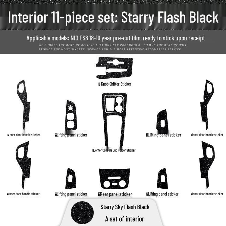 Compatible Nio ES8 (18-20) Carbon Fiber Gear Stickers for ES6/EC6 - Free Replacement If Damaged