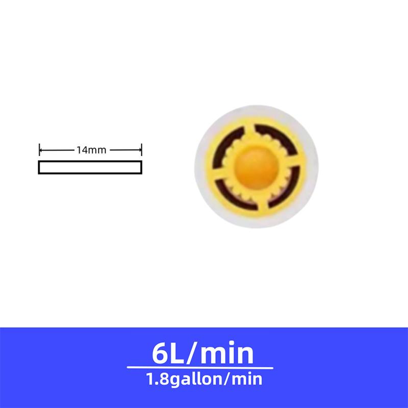 Sada omezovačů průtoku sprchy Šetření vodou 4/5/6/7/8/9/10/12L/Min Omezovač hadice Řada Ha Horní sprcha Příslušenství ke sprše