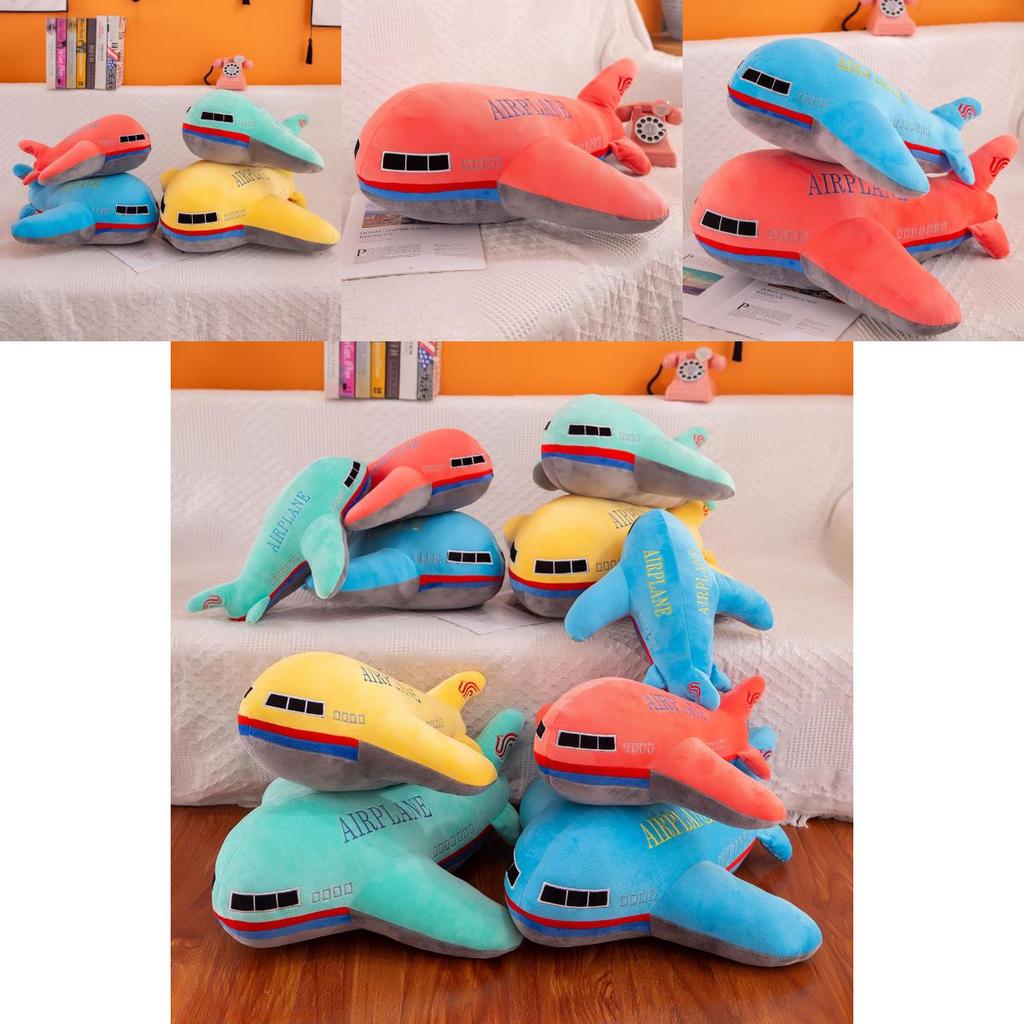 Cute Cartoon Plush Airplane Pillow Pp Cotton Stuffing Birthday Gift