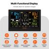 7-in-1 Wireless Weather Station, 7.5 in Large Color Display, Digital Home Weather Station Indoor Outdoor, for Temperature Humidity Wind