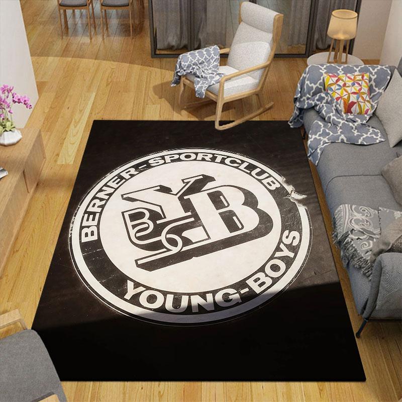 Young Boys Flannel Printed Carpet, Home Sofa Decoration for Living Room & Bedroom, Non‑Slip Play Flannel Floor Mat for Game Room