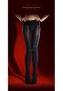 Ling Wei Run "Diamond Light" Glossy Seamless Black Silk Pantyhose - Spring/Autumn 60D