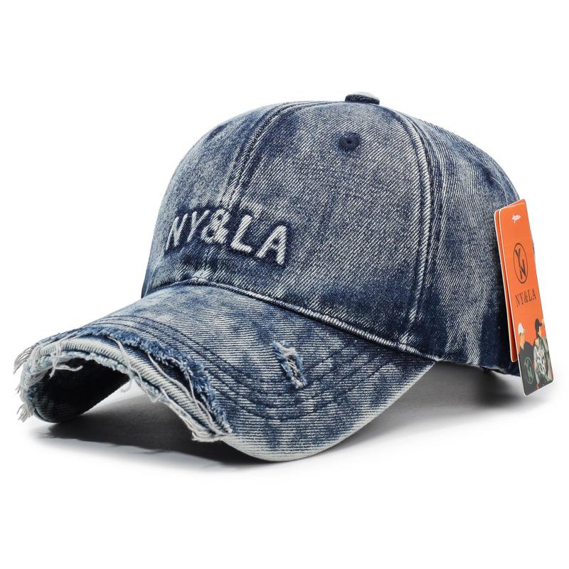 New Retro and Old Washed Alphabet Baseball Cap Women's Spring and Summer Casual Versatile Fashion Sunshade Cap
