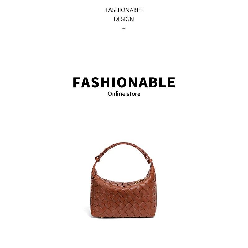 Borsa a mano tessuta a mano transfrontaliera nuova fresca temperamento borsa a tracolla stile casual orizzontale borsa da sottoascellare
