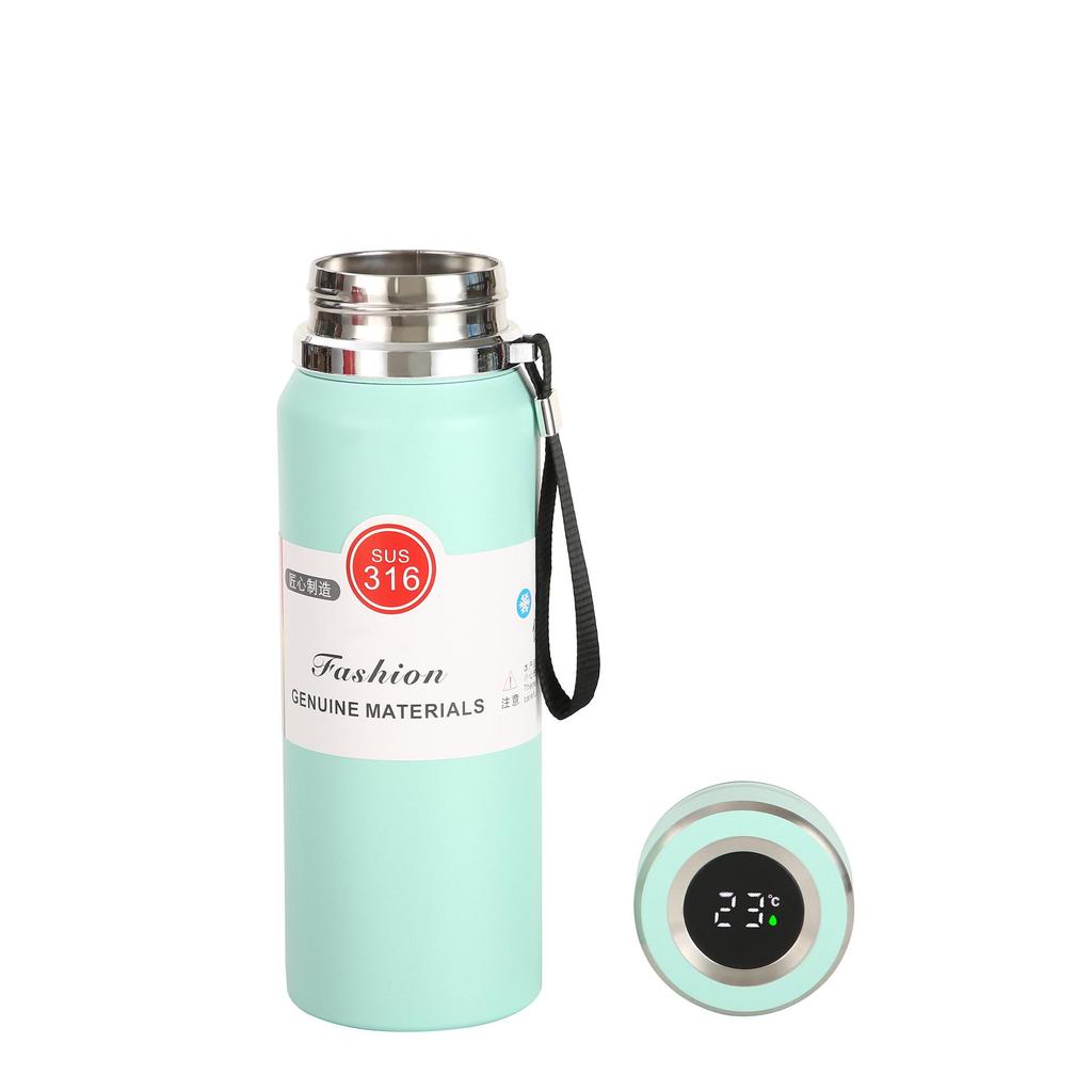 Premium 316 Stainless Steel Portable Sports Thermos with Tea Infuser and Lanyard