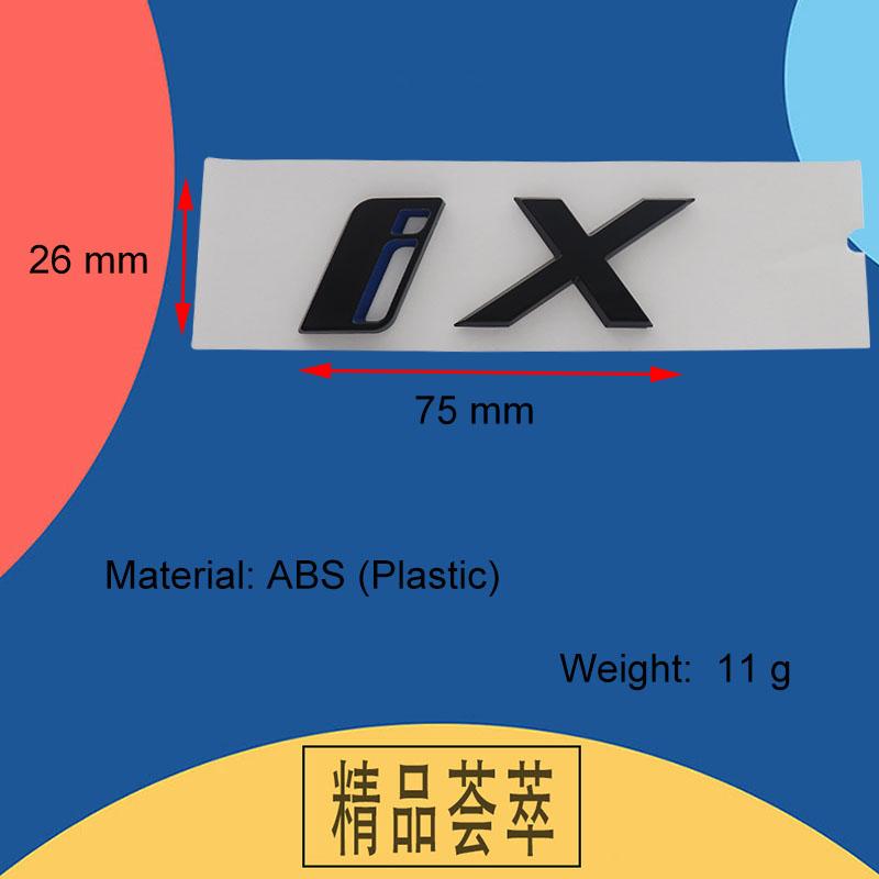 3D Premium IX i X for IX i X Electric Cars Engine Hood Fender trunk Tail Rear Decal Emblem Badge Sticker