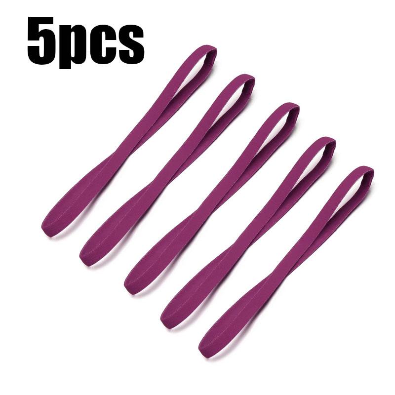 

5/10pcs Unisex Sports Thin Headband Non-Slip Elastic Women Men Yoga Hair Bands Sweatband Football Running Biking Sports Hairband