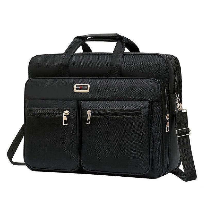 Men's 20" Oversized Waterproof Oxford Messenger Bag - Durable Business & Travel Briefcase