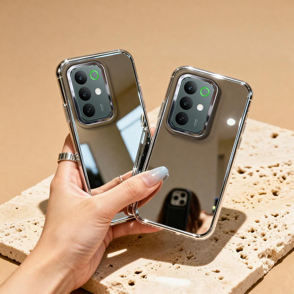 Mirror Makeup TPU Case for TECNO SPARK Slim Go 1 2 3 2022-2025 40 Pro 40C 30 20 Pro 10 9 8 7 Shockproof Cover